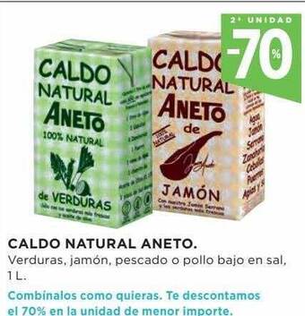 Hipercor 2a unidad -70% caldo natural aneto oferta
