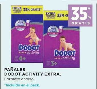 Hipercor Pañales dodot activity extra oferta