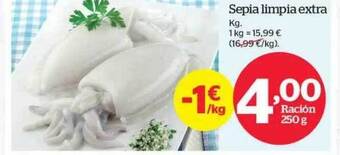 La Sirena Sepia limpia extra kg oferta