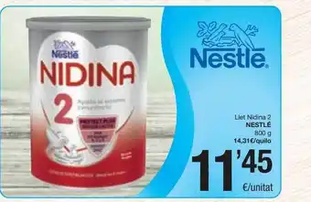 SPAR Fragadis Llet nidina 2 nestlé oferta
