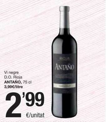 SPAR Fragadis Vi negre d.o. rioja antaño oferta