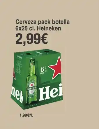 Spar La Palma Cerveza pack botella heineken oferta