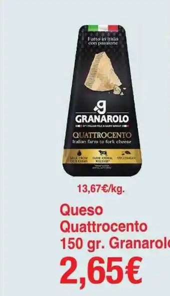 Spar La Palma Queso quattrocento granorolo oferta