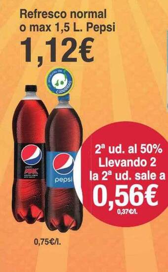Spar La Palma Refresco normal o max pepsi oferta