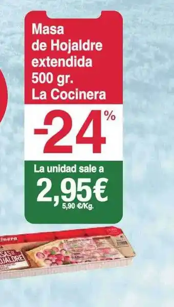 Spar La Palma Masa de hojaldre extendida la cocinera oferta