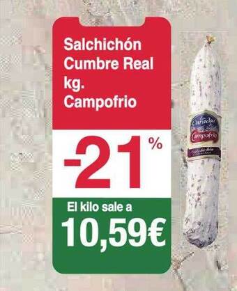 Spar La Palma Salchichón cumbre real campofrio oferta