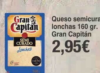 Spar La Palma Queso semicurado lonchas gran capitán oferta