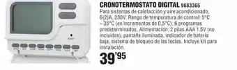 Optimus Cronotermostato digital oferta