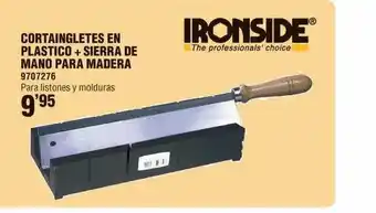 Optimus Cortaingletes en plastico + sierra de mano para madera ironside oferta