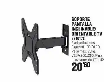 Optimus Soporte pantalla inclinable orientable tv oferta