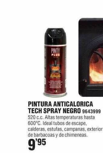 Pintura anticalorica tech spray negro