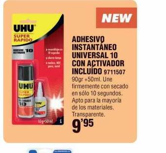 Optimus Adhesivo instantáneo universal 10 con activador incluido oferta