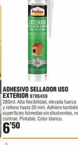 Optimus Adhesivo sellador uso exterior oferta
