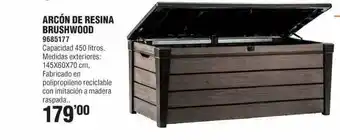 Optimus Arcón de resina brushwood oferta
