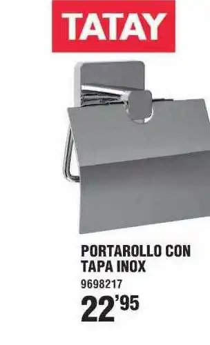 Optimus Portarollo con tapa inox tatay oferta