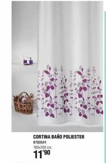 Optimus Cortina baño poliester oferta