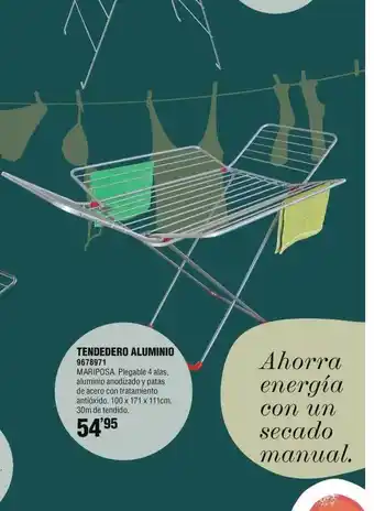 Optimus Tendedero aluminio oferta