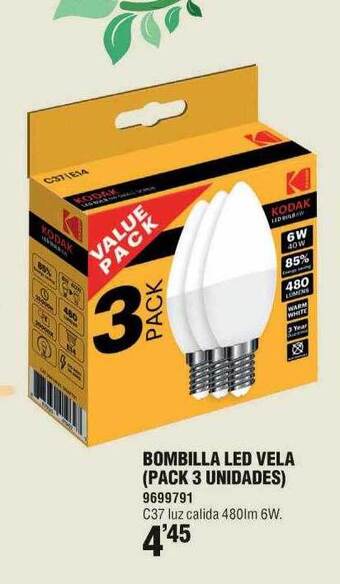 Optimus Bombilla led vela oferta