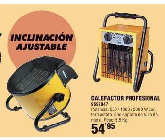 Optimus Calefactor profesional oferta