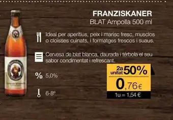 Plusfresc Franzskaner blat ampolla oferta