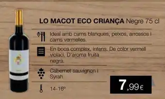 Plusfresc Lo macot eco criança negro oferta