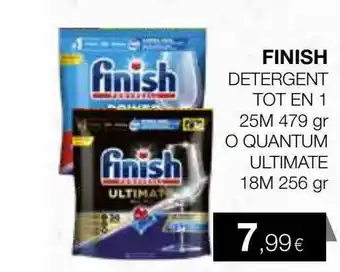 Plusfresc Finish detergent tot en 1 479 gr o quantum ultimate 256 gr oferta