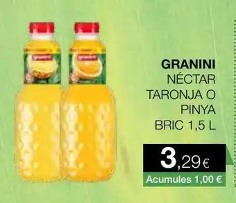 Plusfresc Granini néctar taronja o pinya bric oferta