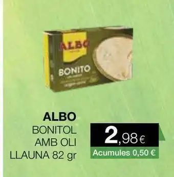 Plusfresc Albo bonitol amb oli llauna 82 gr oferta