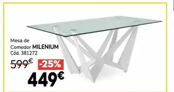 Conforama Mesa de comedor milenium oferta