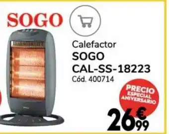 Conforama Calefactor sogo cal-ss-18223 oferta