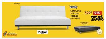 Conforama Sofá cama 3 plazas third oferta