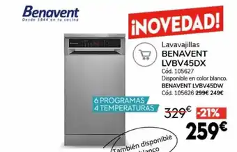 Conforama Lavavajillas benavent lvvbv45dx oferta