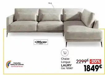 Conforama Chaise longue laury oferta
