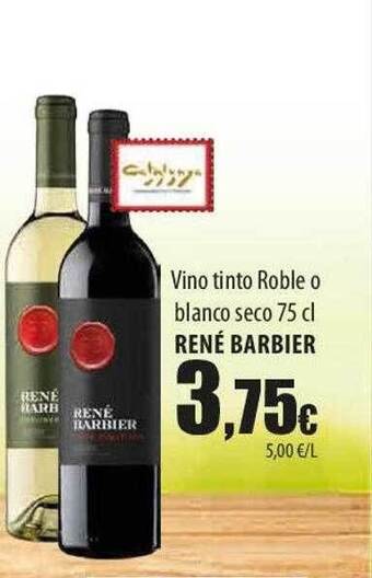 SPAR Lanzarote Vino tinto roble o blanco seco rené barbier oferta