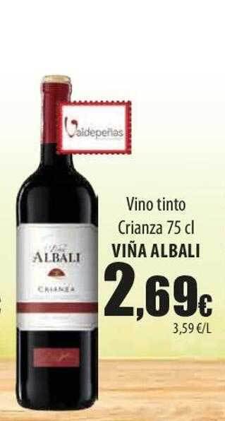 SPAR Lanzarote Vino tinto crianza viña albali oferta