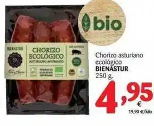 Alimerka Bienastur Chorizo asturiano ecológico 250g oferta