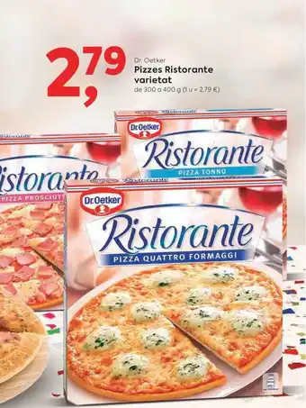 Suma Supermercados Pizzes Ristorante varietat Dr. Oetker 300a 400g oferta