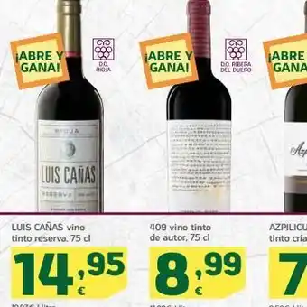 HiperDino Luis cañas vino tinto reserva oferta