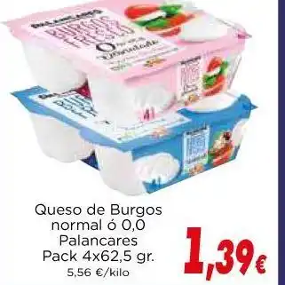 Supermercados Piedra Queso de burgos normal oferta