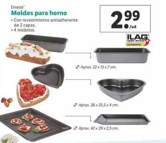 Lidl Ernesto Moldes para horno oferta