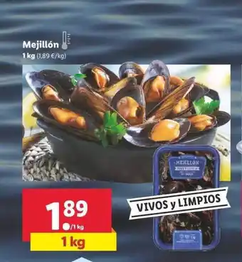 Lidl Mejillón 1kg oferta