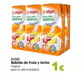 Hiper Usera Eliges Bebida de fruta y leche oferta