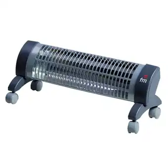 MegaHogar Estufa cuarzo 1200w fm 2302r 2 barras suelo ruedas oferta