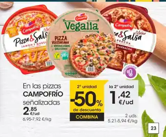 Eroski En Las Pizzas Compofrio oferta