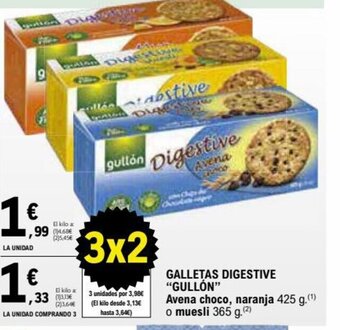 E.Leclerc Galletas Digestive Gullón oferta