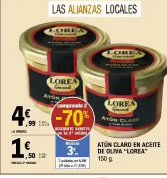 E.Leclerc Atun Claro En Aceite de Oliva Lorea oferta