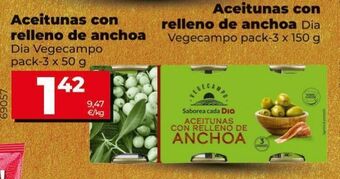 Maxi Dia Aceitunas rellenas de anchoa dia oferta