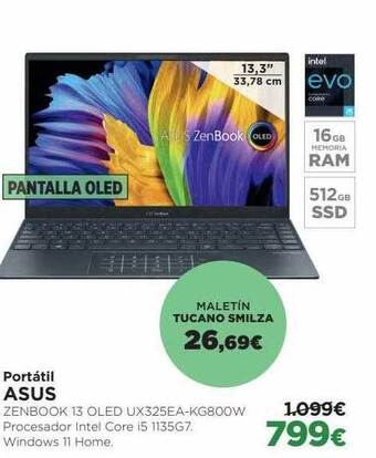 El Corte Inglés Portátil asus oferta
