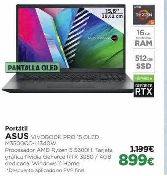 El Corte Inglés Portátil asus oferta