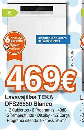 Expert Lavavajillas teka dfs26650 blanco oferta
